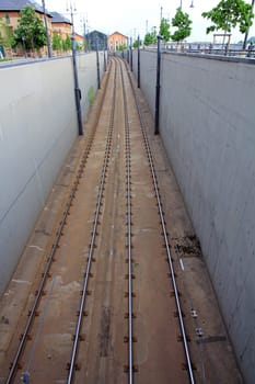 Rails for the tram