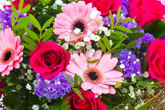 bouquet of colourful flowers