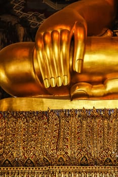 Hand of Buddha in Wat Pho ,Bangkok ,Thailand