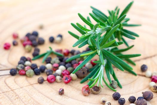 peppers mix and rosemary
