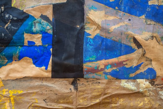 View of colorful background maked with wrinkled paper