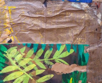 View of colorful background maked with wrinkled paper