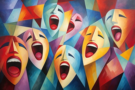 A whimsical portrayal of mischievous laughter sprites, their infectious joy and mirth radiating as they frolic through enchanted meadows.