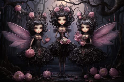 Immerse yourself in the enchanting world of holiday magic with this captivating illustration by a professional visual artist.