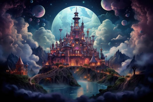 In the realm of fantasy, whimsical cloud castles grace the skies, defying gravity and capturing the imagination of dreamers.