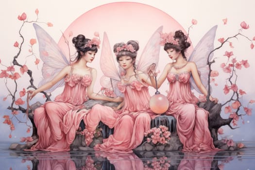Immerse yourself in the enchanting world of holiday magic with this captivating illustration by a professional visual artist.