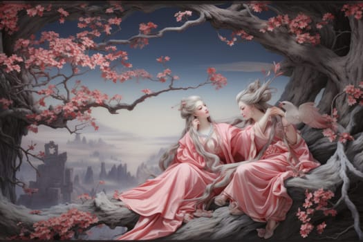 An evocative portrayal of the ethereal whispering wind, its gentle zephyrs bearing mystical secrets across expansive landscapes.