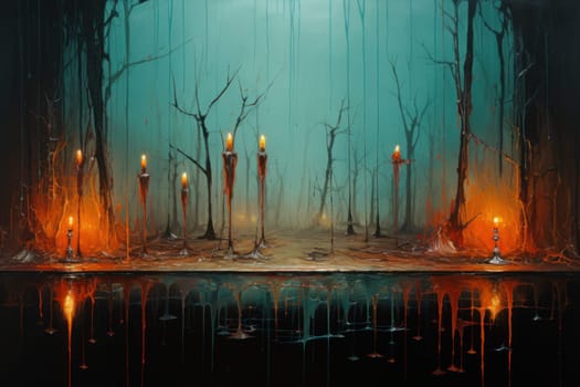A mesmerizing portrayal of enchanted shadow mirrors, each reflecting tantalizing glimpses of parallel realms and alternate versions of oneself.