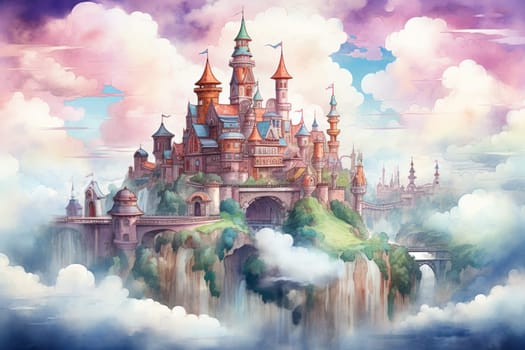 In the realm of fantasy, whimsical cloud castles grace the skies, defying gravity and capturing the imagination of dreamers.