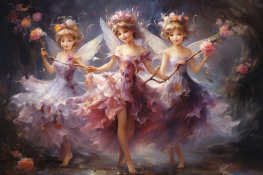 Immerse yourself in the enchanting world of holiday magic with this captivating illustration by a professional visual artist.