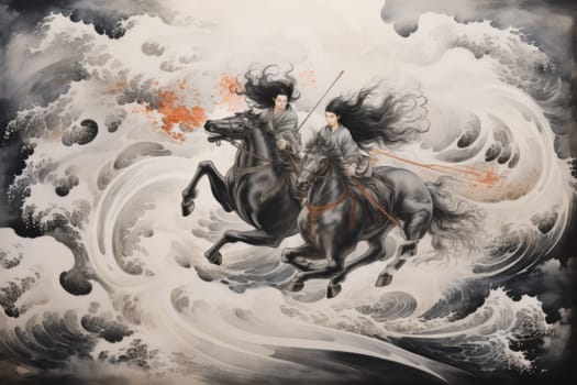 In the realm of fantasy, a fearless group of individuals known as the whirling cyclone riders emerges.