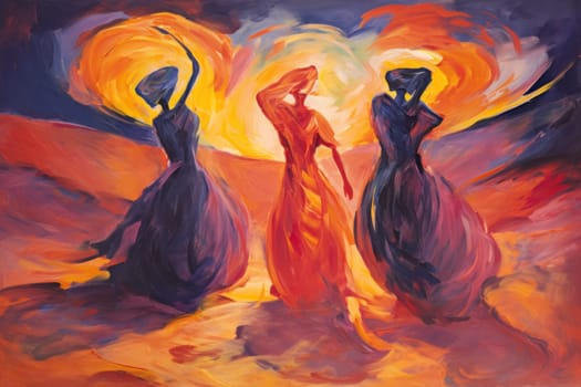 Immerse yourself in the realm of fantasy and behold the awe-inspiring sight of whirling sandstorm djinns.