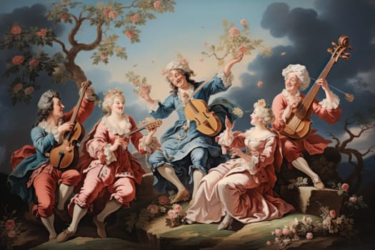 A whimsical portrayal of mischievous laughter sprites, their infectious joy and mirth radiating as they frolic through enchanted meadows.