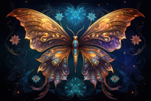 A captivating portrayal of celestial moth guardians, their ethereal presence warding off malevolent spirits with a soft, lunar glow.