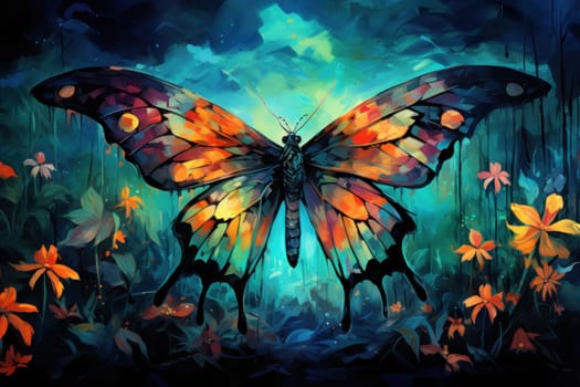 A captivating portrayal of celestial moth guardians, their ethereal presence warding off malevolent spirits with a soft, lunar glow.