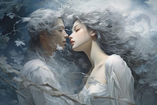 An evocative portrayal of the ethereal whispering wind, its gentle zephyrs bearing mystical secrets across expansive landscapes.