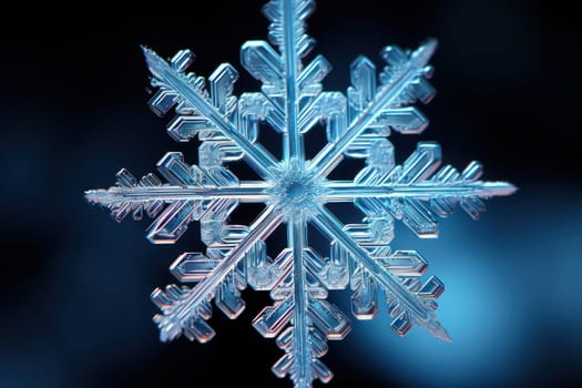 An artistic masterpiece showcasing the exquisite details and singular beauty of individual snowflakes, captured through the lens of macro photography, unraveling their complex, one-of-a-kind designs.