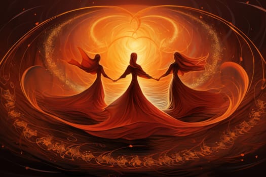 In the enchanting world of fantasy, there exist mystical beings known as whirling sand dervishes.