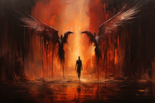 An awe-inspiring portrayal of fabled phoenix riders, gracefully soaring through the skies astride magnificent fiery avian creatures.