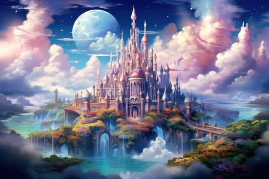 In the realm of fantasy, whimsical cloud castles grace the skies, defying gravity and capturing the imagination of dreamers.