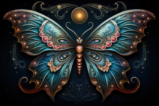 A captivating portrayal of celestial moth guardians, their ethereal presence warding off malevolent spirits with a soft, lunar glow.
