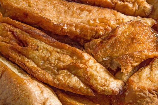 Delicious frensh toast on a platter
