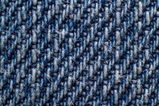 Extreme macro shot of denim texture