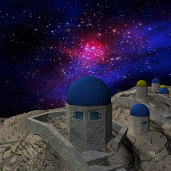 Night sky stars scene