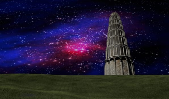 Night sky stars scene