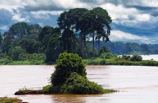 Rainy season at Sanaga