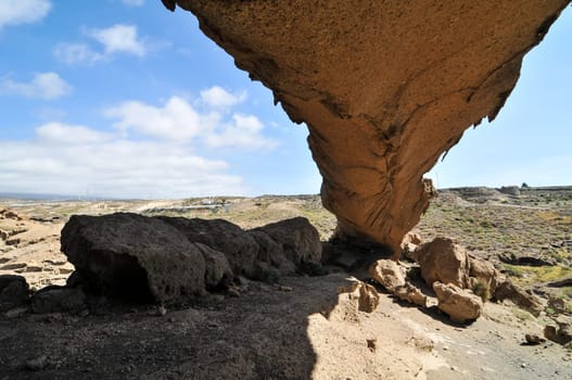 Desert landscape in Tenerife Canary Islands Spain