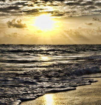 Beautiful with sunset over the sea