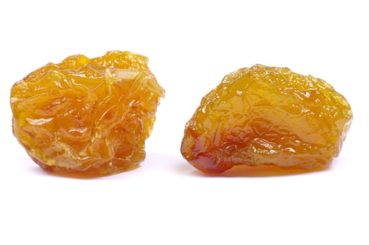 dried fruit isolated on a white background