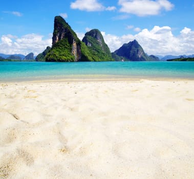 rocks and sea in Krabi Thsiland