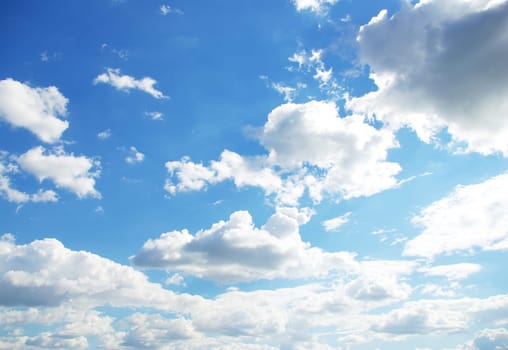 sunny sky background whith  clouds