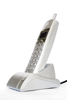 Telephone isolated radio on a white background