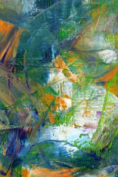 Painted canvas as background. Art is created and painted by photographer.
