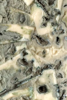 blue (bleu) cheese macro background.