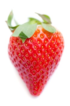 Fresh Juicy Strawberry Isolated on White Background