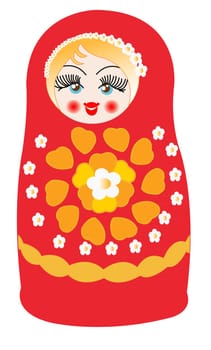 Matryoshka dolls in vector
