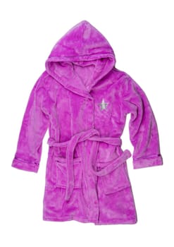 Soft pink housecoat. Isolate on white background.