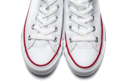 Pair of new sneaker isolated on white background