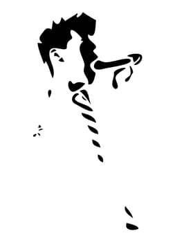Silhouette singer
