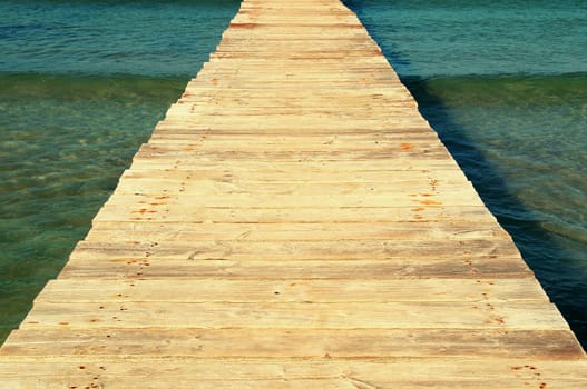Wooden walkway / wooden jetty