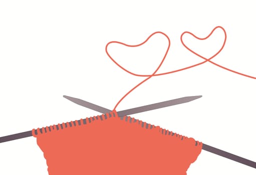 weaving wool vector