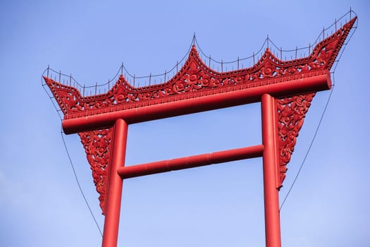 Top of Giant Swing , The symbol of Bangkok, Thailand