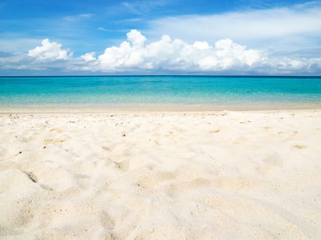 beautiful beach and tropical sea