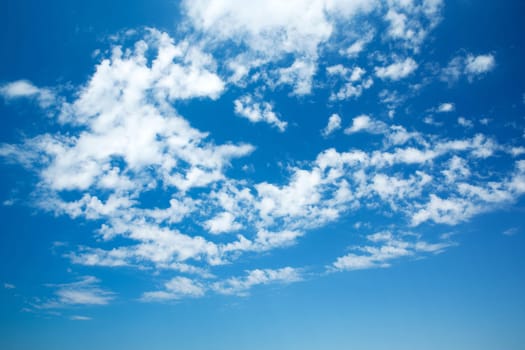 blue sky with cloud closeup