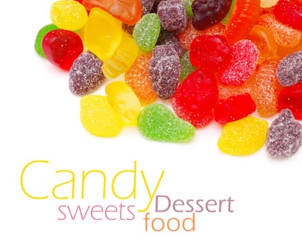 Close up of colorful candy