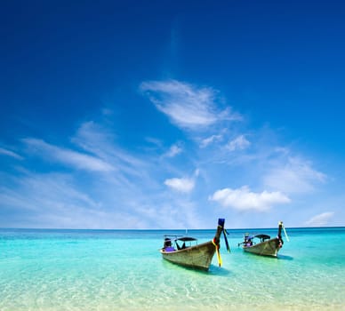 beautiful beach and tropical sea